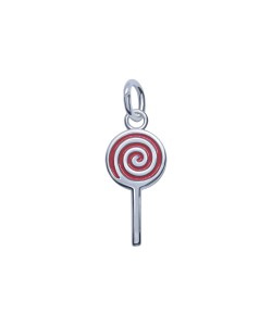 Lollipop Shaped Silver Charms CH-320-C